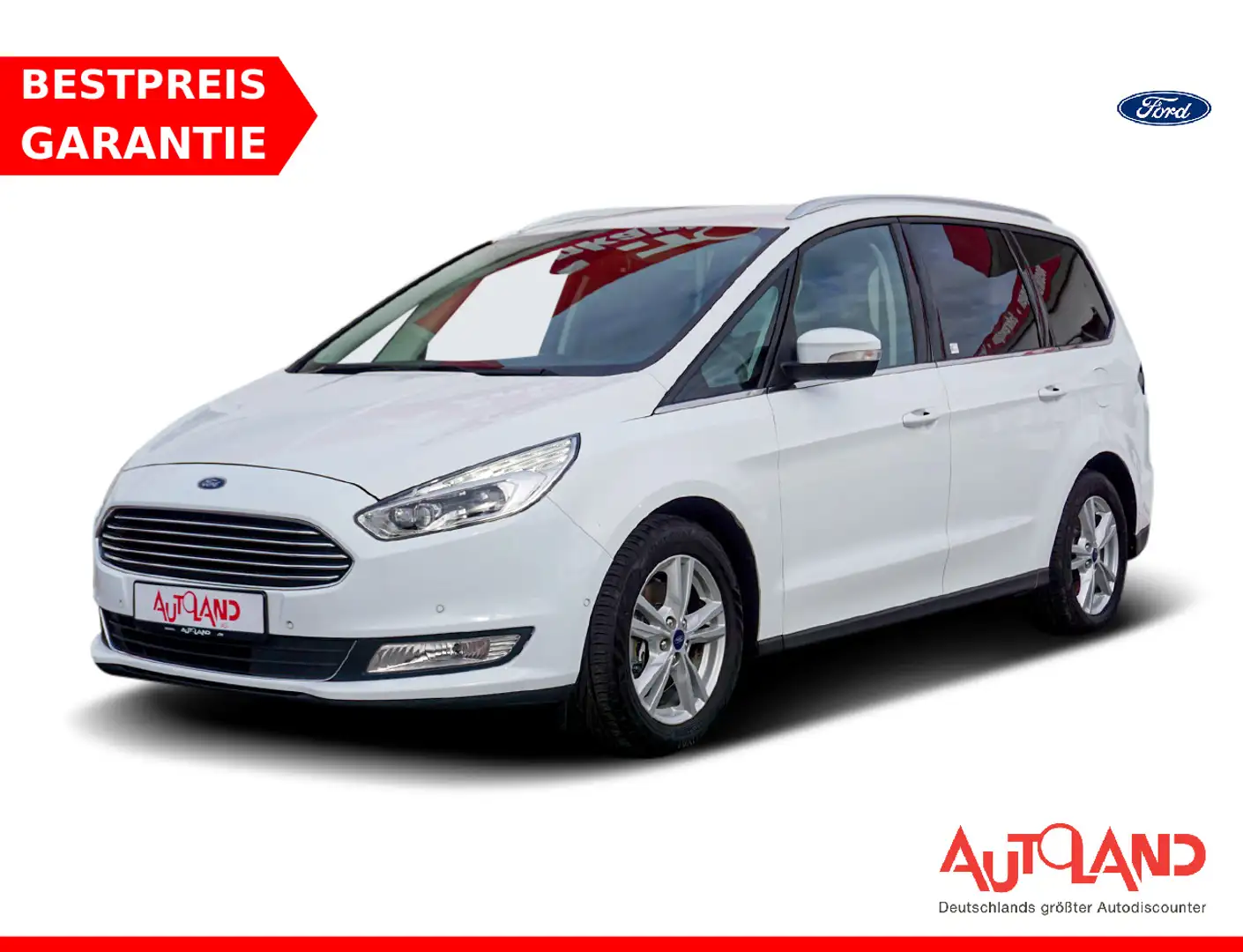 Ford Galaxy 2.0 TDCi Titanium LED Navi 7-Sitzer Leder Weiß - 1