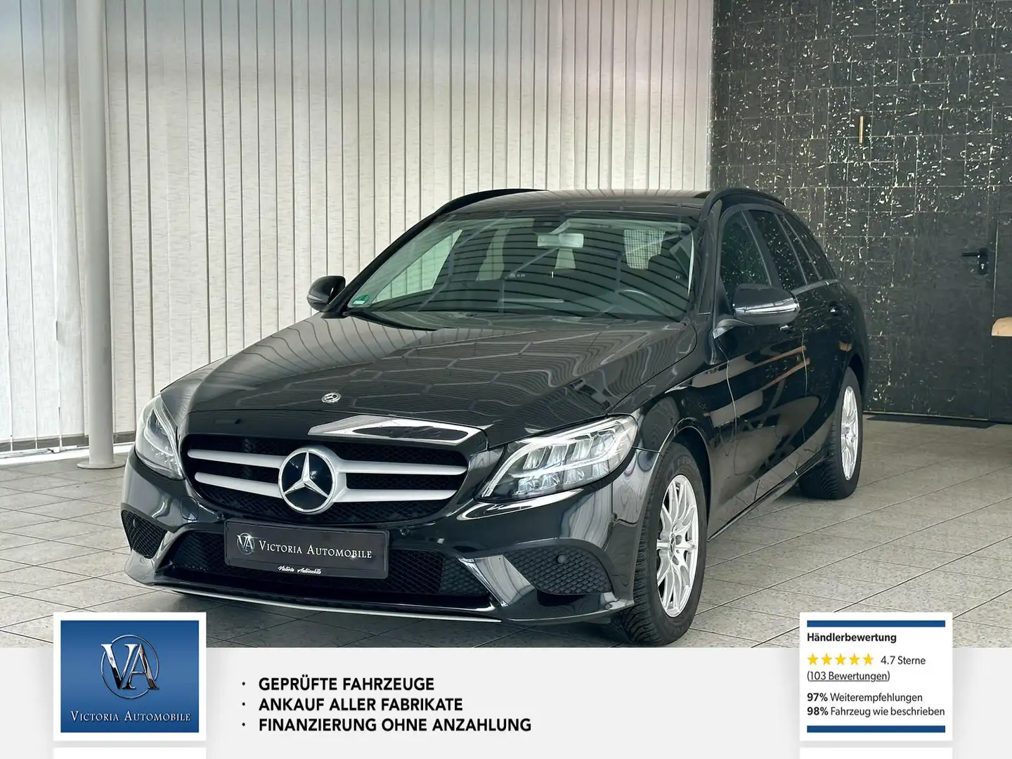 Mercedes-Benz C 180 T d Rückfahrkamera, Keyless-Go, Tempomat Noir - 1