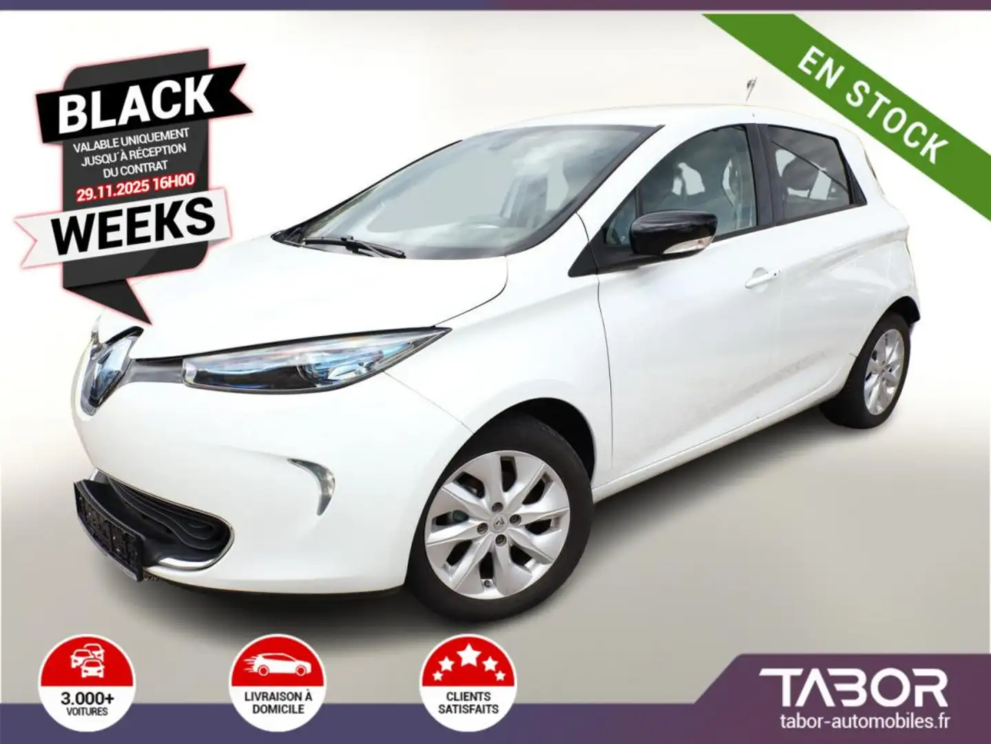 Renault ZOE R240 batterie achat Zen GPS Blanc - 1