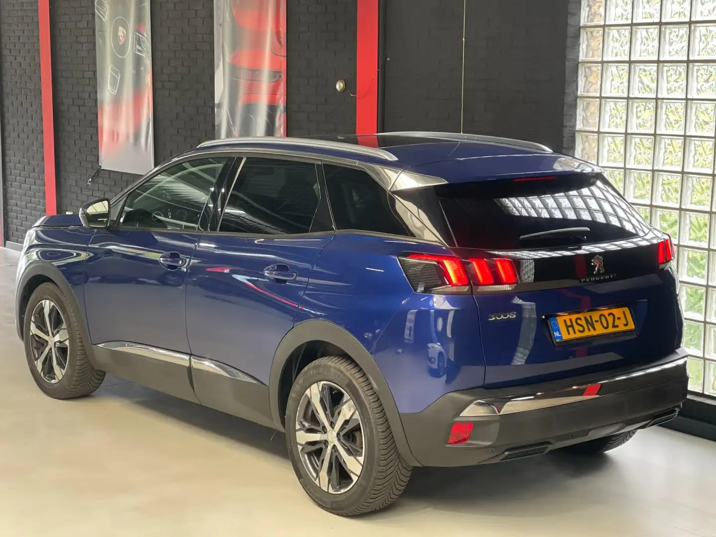 Peugeot 3008 1.2 PureTech Allure|AUTOMAAT|PANO|LEER|CAMERA Blauw - 2