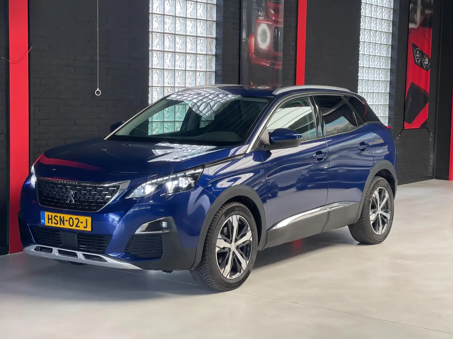 Peugeot 3008 1.2 PureTech Allure|AUTOMAAT|PANO|LEER|CAMERA Blauw - 1