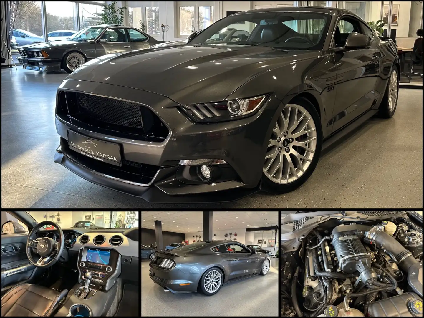 Ford Mustang GT Aut|Geiger Supercharger 675PS|NAP AGA Gris - 1