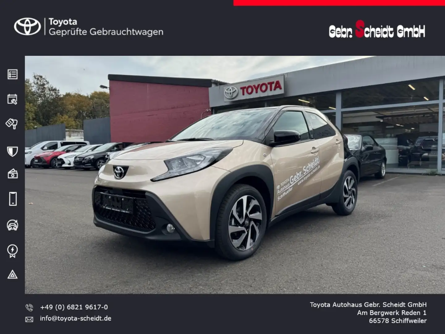 Toyota Aygo X Teamplayer 1.0 VVT-i EU6e Rückfahrkamera Apple Car Beige - 1