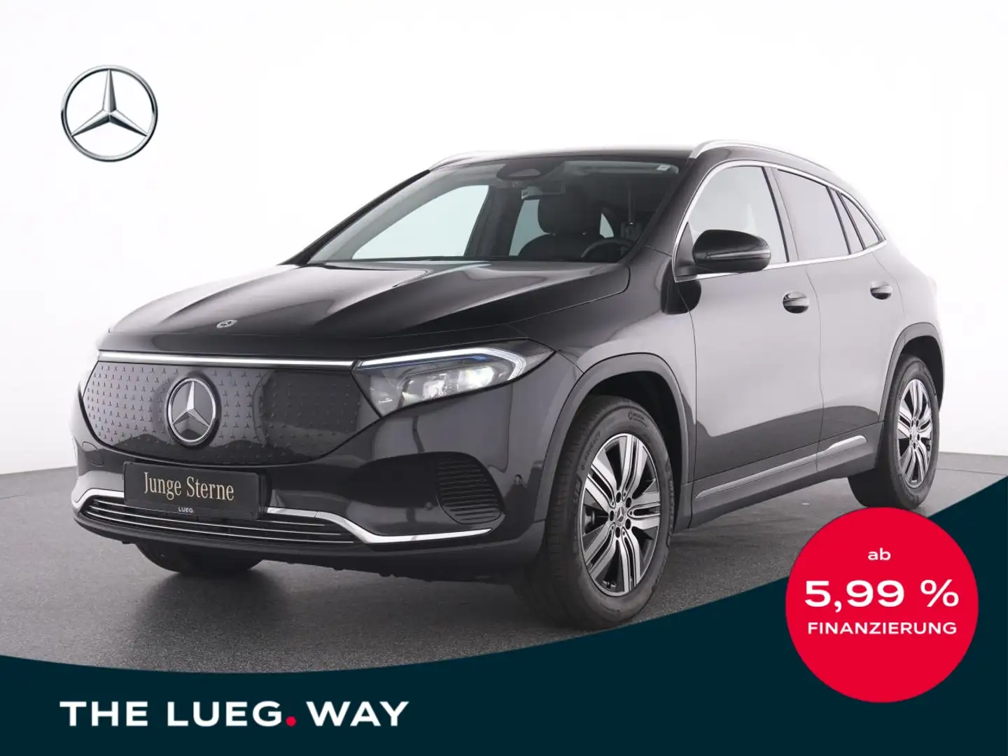 Mercedes-Benz EQA 300 4M Progressive+MBUX+LED+Totw+RFK+PTS+SHZ Noir - 1