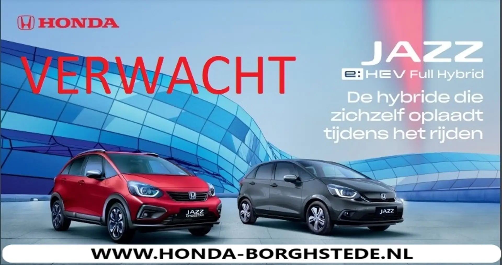 Honda Jazz 1.5 Full Hybrid Crosstar Automaat Trekhaak Blanc - 1