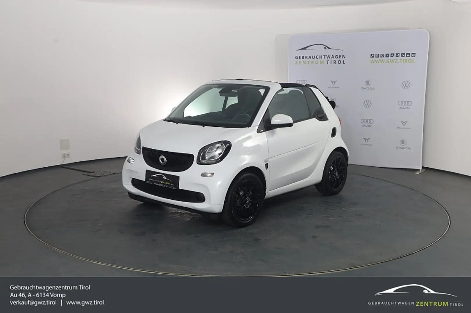 smart forTwo Smart fortwo Cabrio PRIME 6G-DCT Klimaautomatik... Weiß - 1