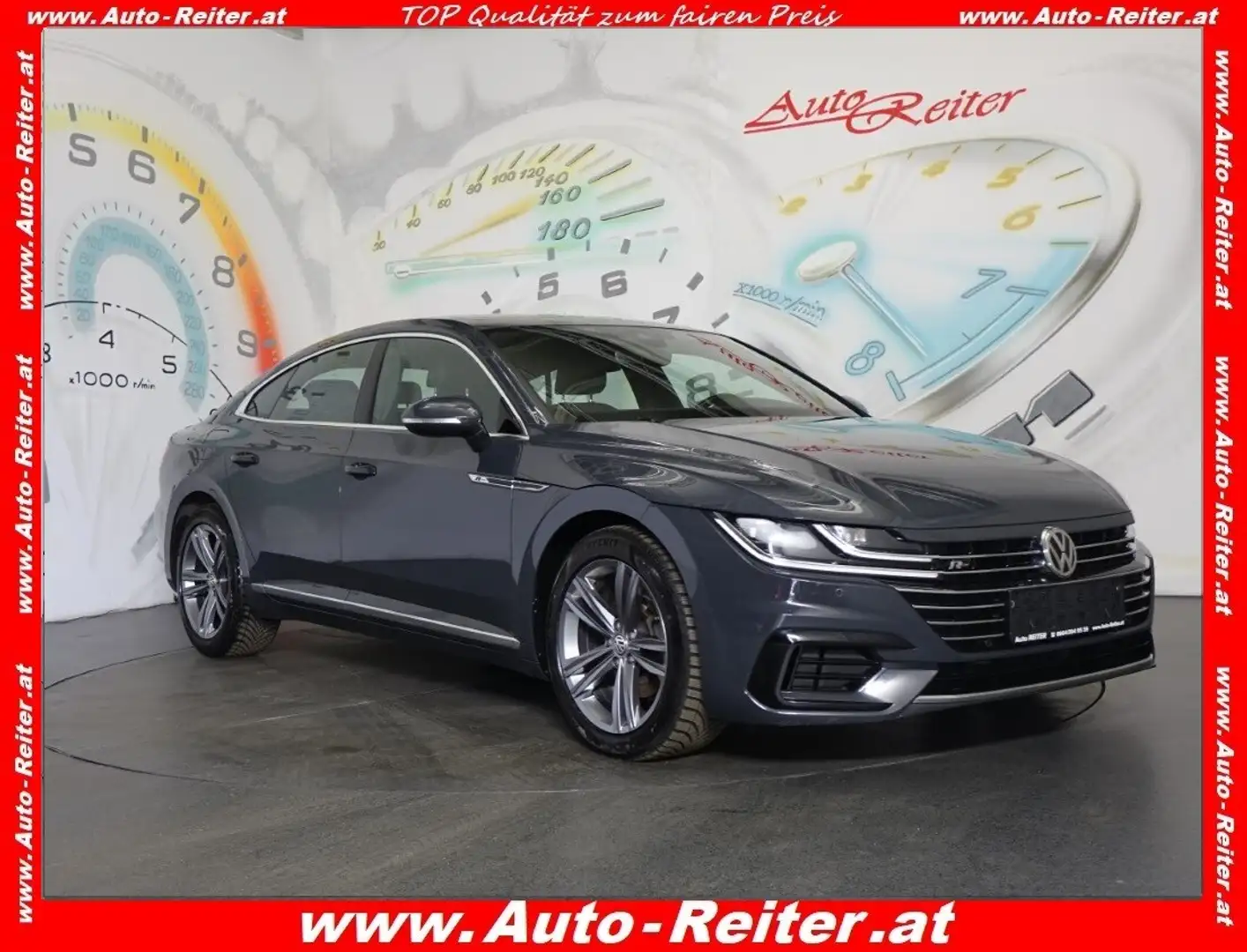 Volkswagen Arteon 2,0 TSI R-Line DSG *ACC, LED, NAVI, TEILLEDER* Grau - 1