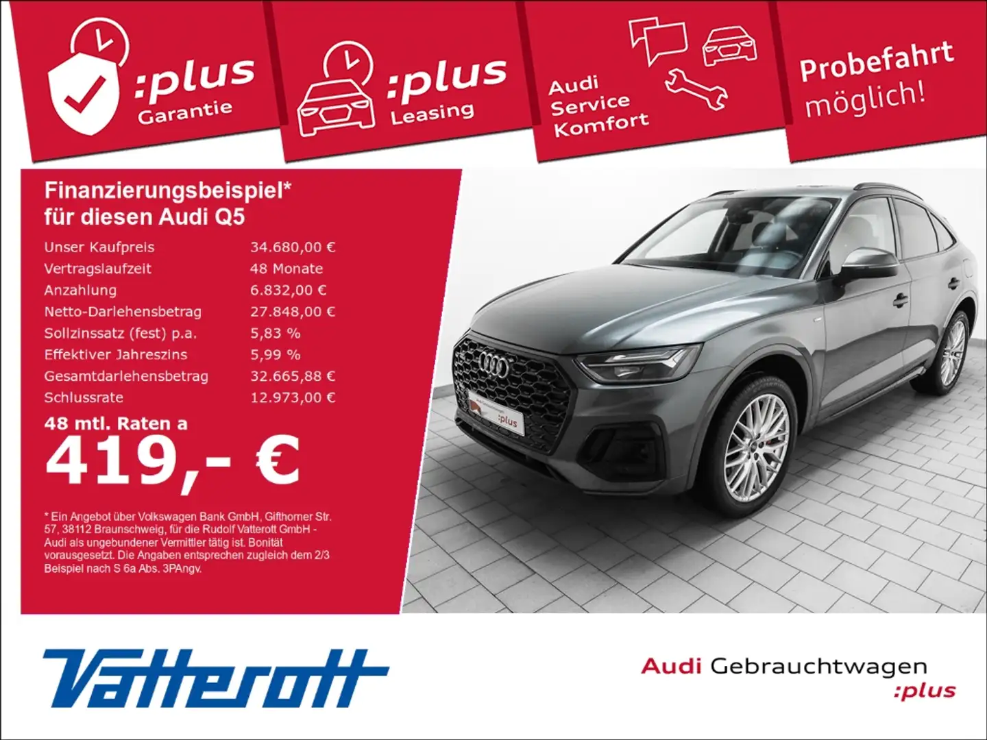 Audi Q5 Sportback 50 TFSI e S line AHK Navi Grau - 1