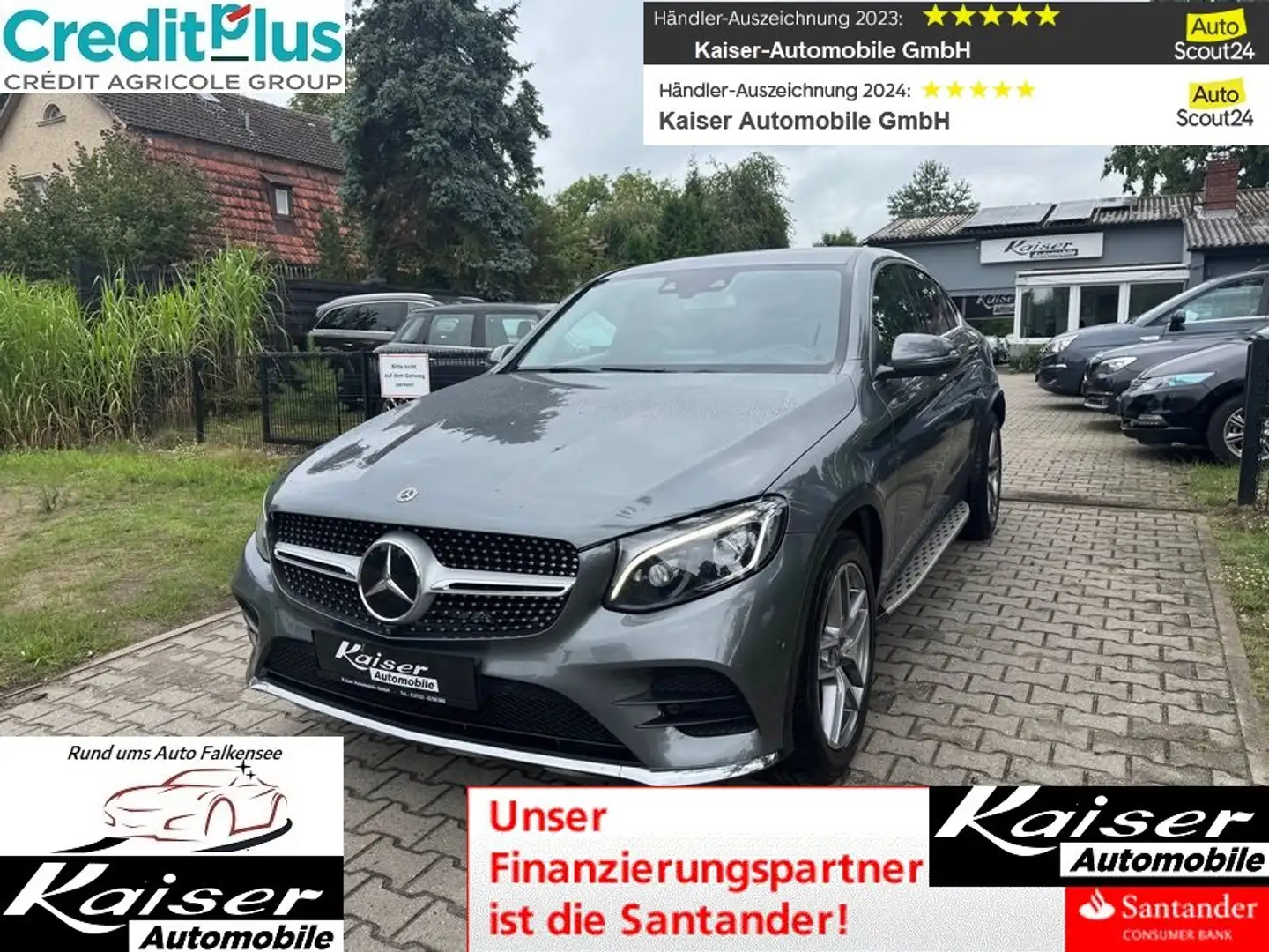 Mercedes-Benz GLC 250 Coupe 4Matic AMG Paket-Top Extras / Ausstattung Grau - 1