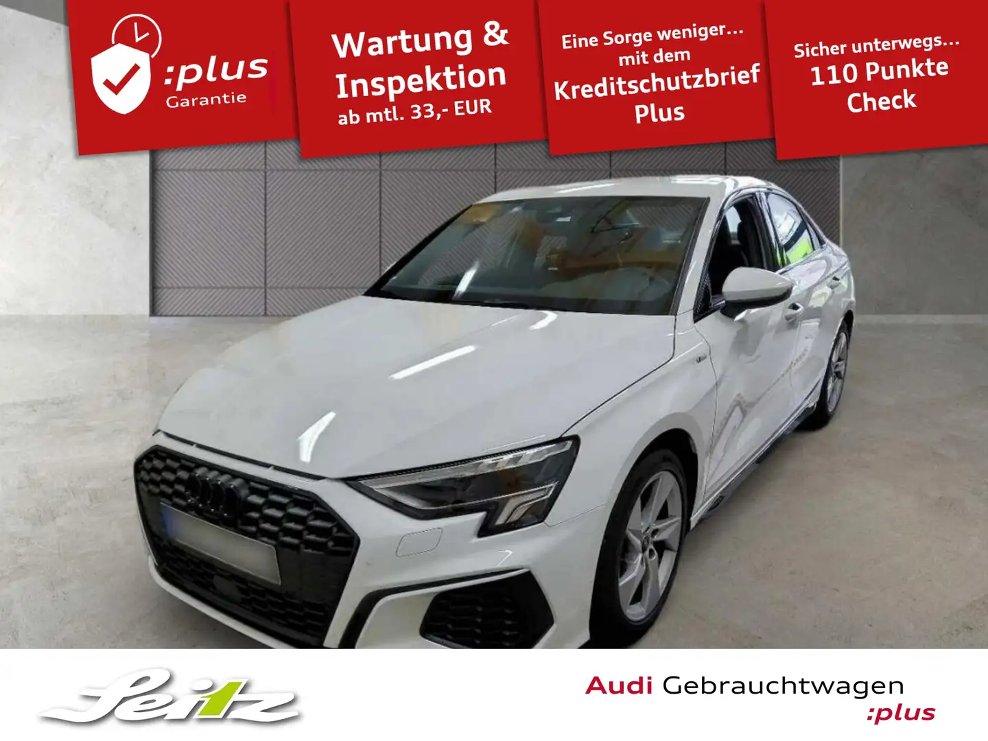 Audi A3 Limousine 35 TDI S line *LED*KAMERA*SITZH* Weiß - 1