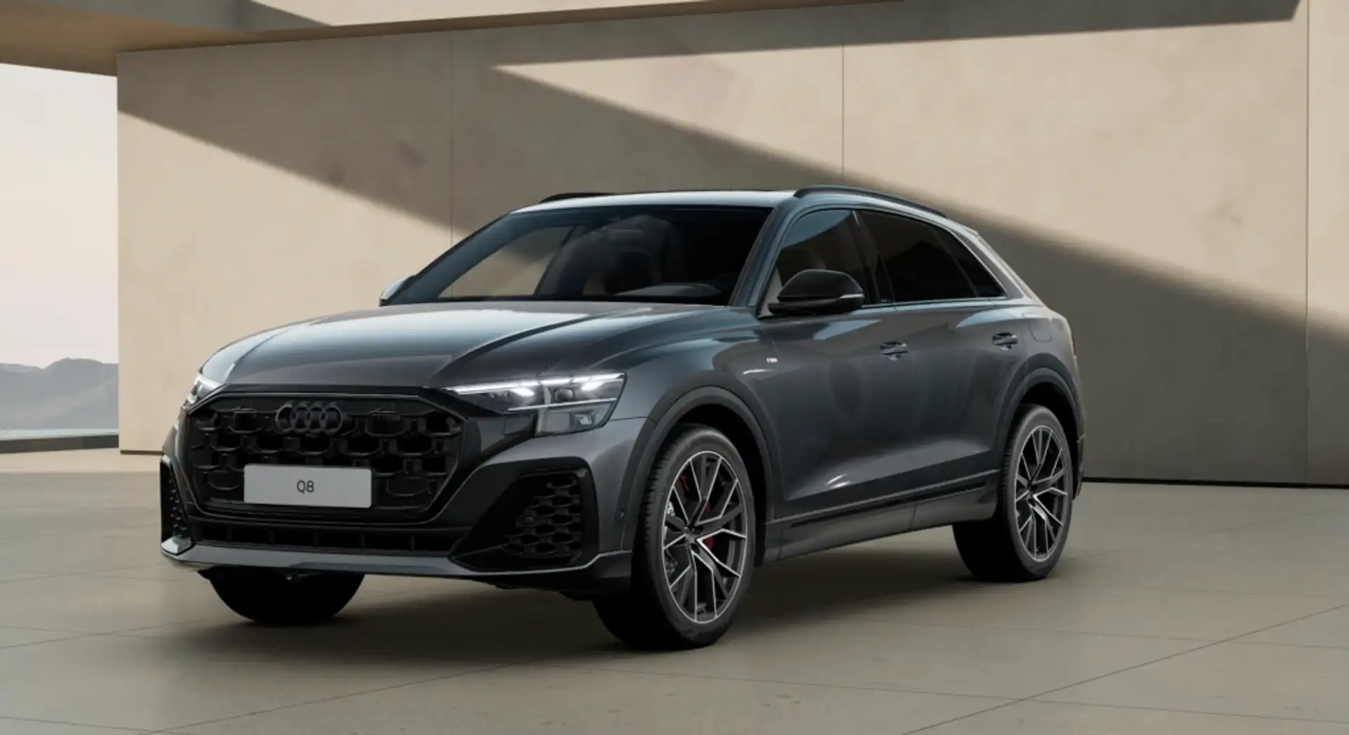 Audi Q8 60 TFSIe Black line quattro tiptronic Gris - 1