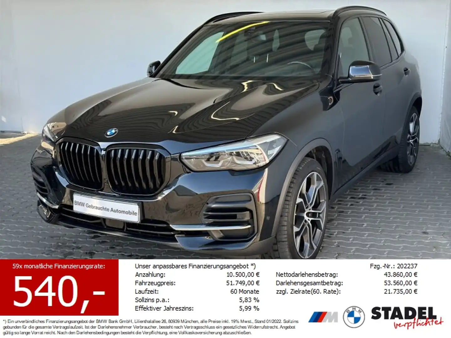 BMW X5 xDrive30dA LiveCock.LED.HUD.GSD.ACC.Sportsz. Nero - 1