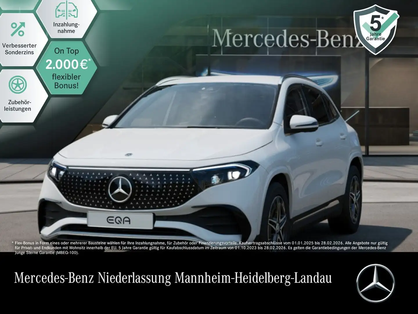 Mercedes-Benz EQA 250 AMG+ADVANCED+360+SPUR Alb - 1