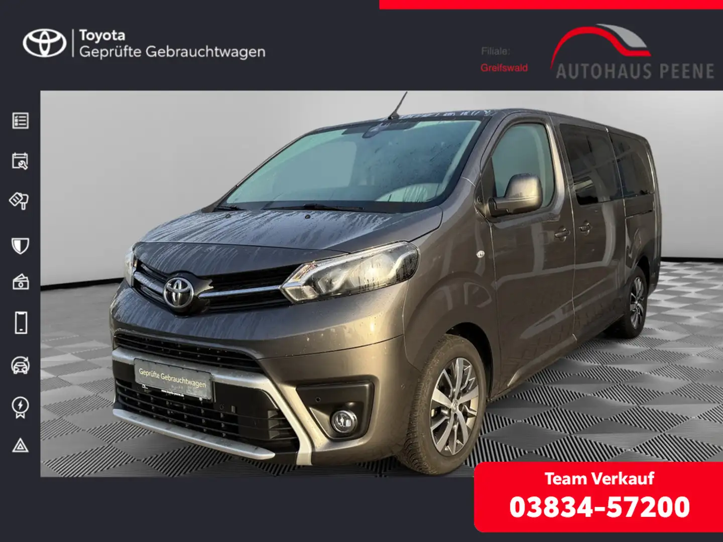 Toyota Proace Verso 2.0 L2 Team Deutschland NAVI ACC Grau - 1