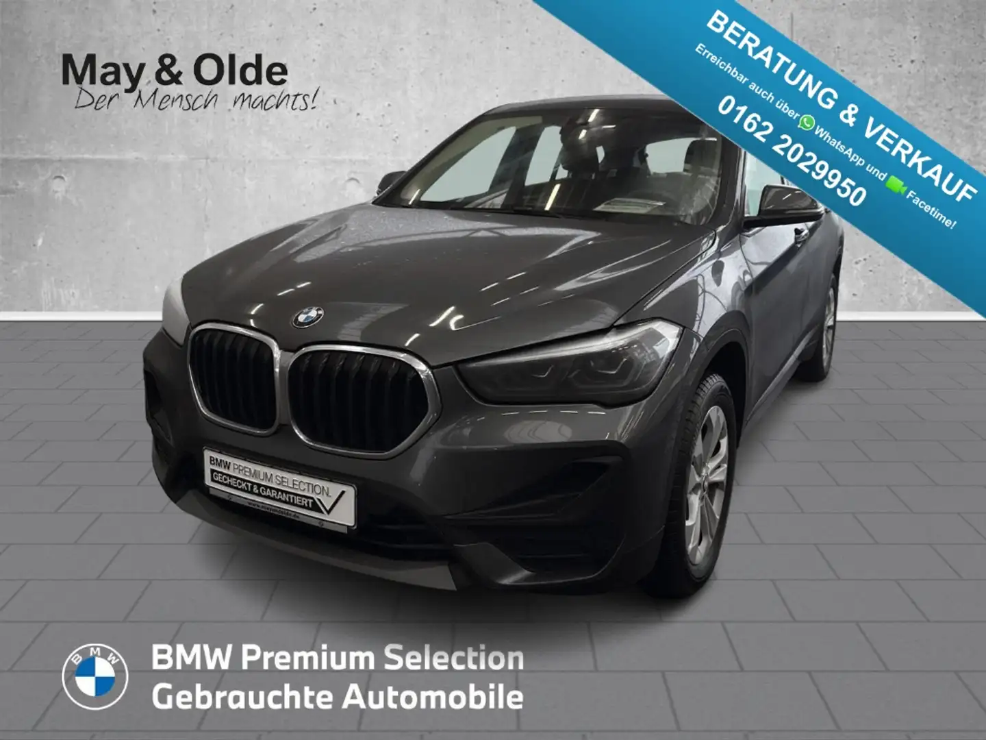 BMW X1 sDrive18d Navi DAB SHZ LED Klima el.-HK Advantage Grau - 1