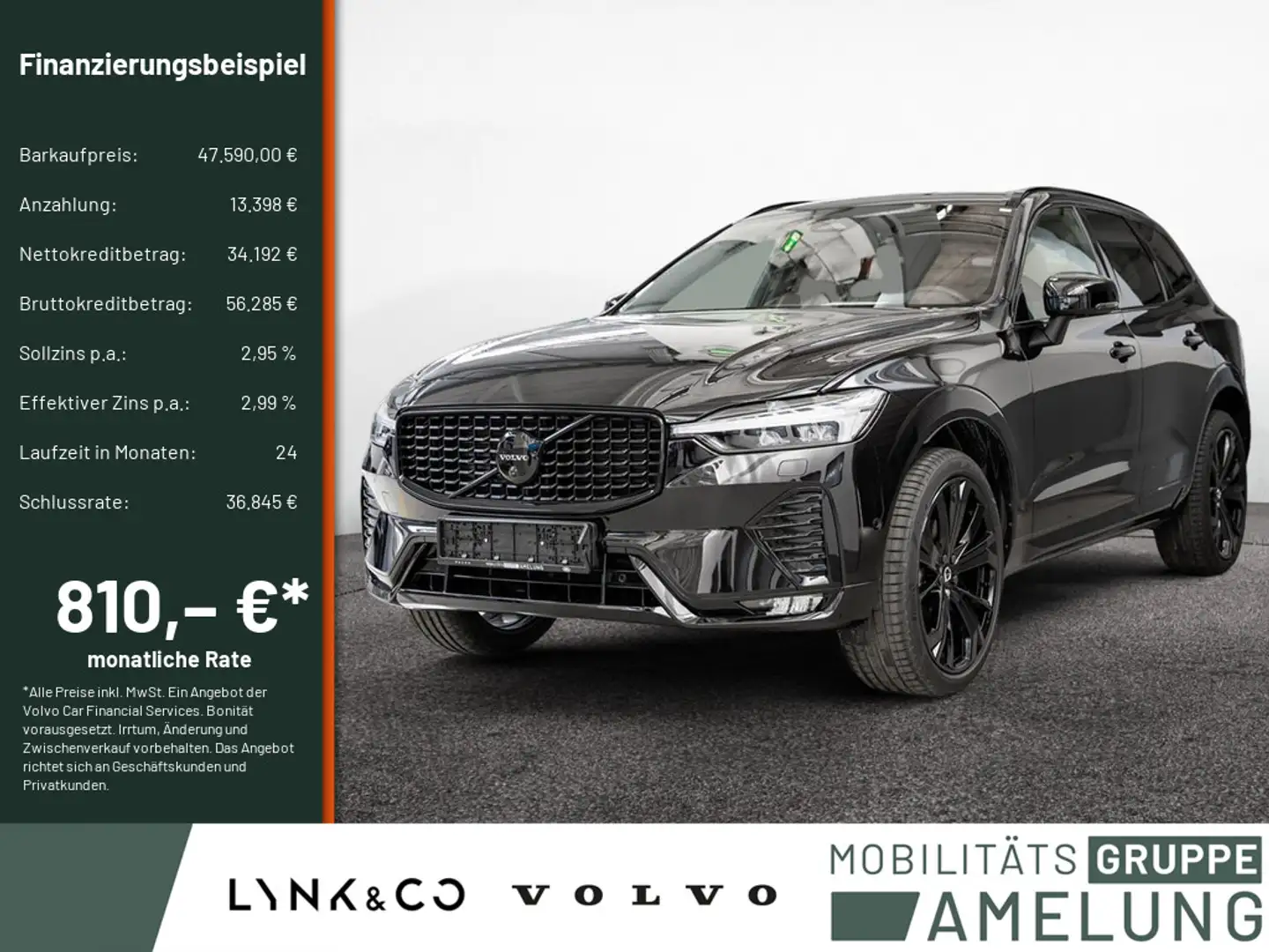 Volvo XC60 B5 AWD Ultra Black Edition 360° FACEL. Zwart - 1