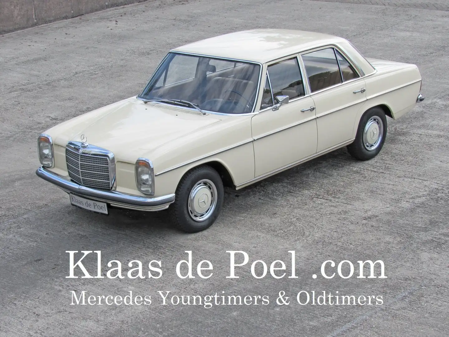 Mercedes-Benz 220 W115 - 220D /8 original 80.000 km hellelfenbein Geel - 1