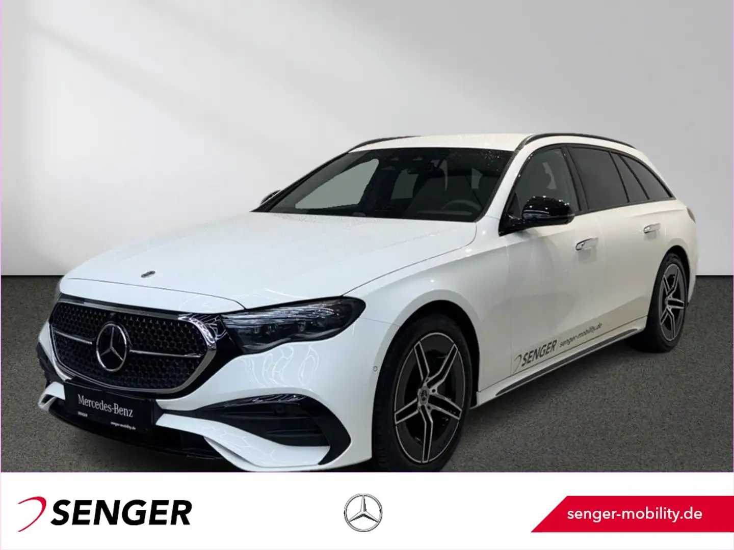 Mercedes-Benz E 220 d T AMG Night Superscreen Burmester 360° Blanc - 1
