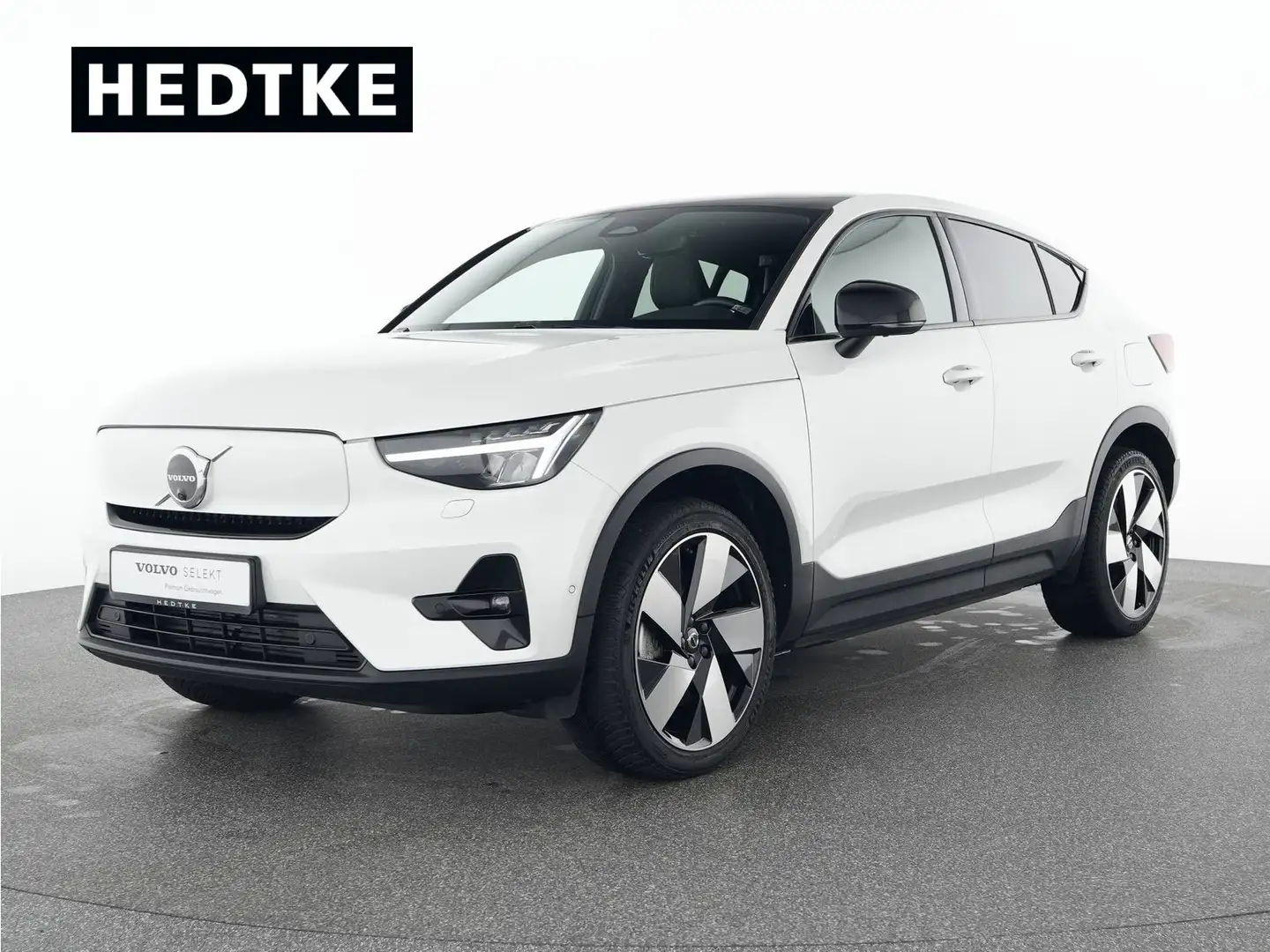 Volvo C40 Recharge TWIN AWD Ultimate 20"+AHK+H&K+360° Weiß - 1
