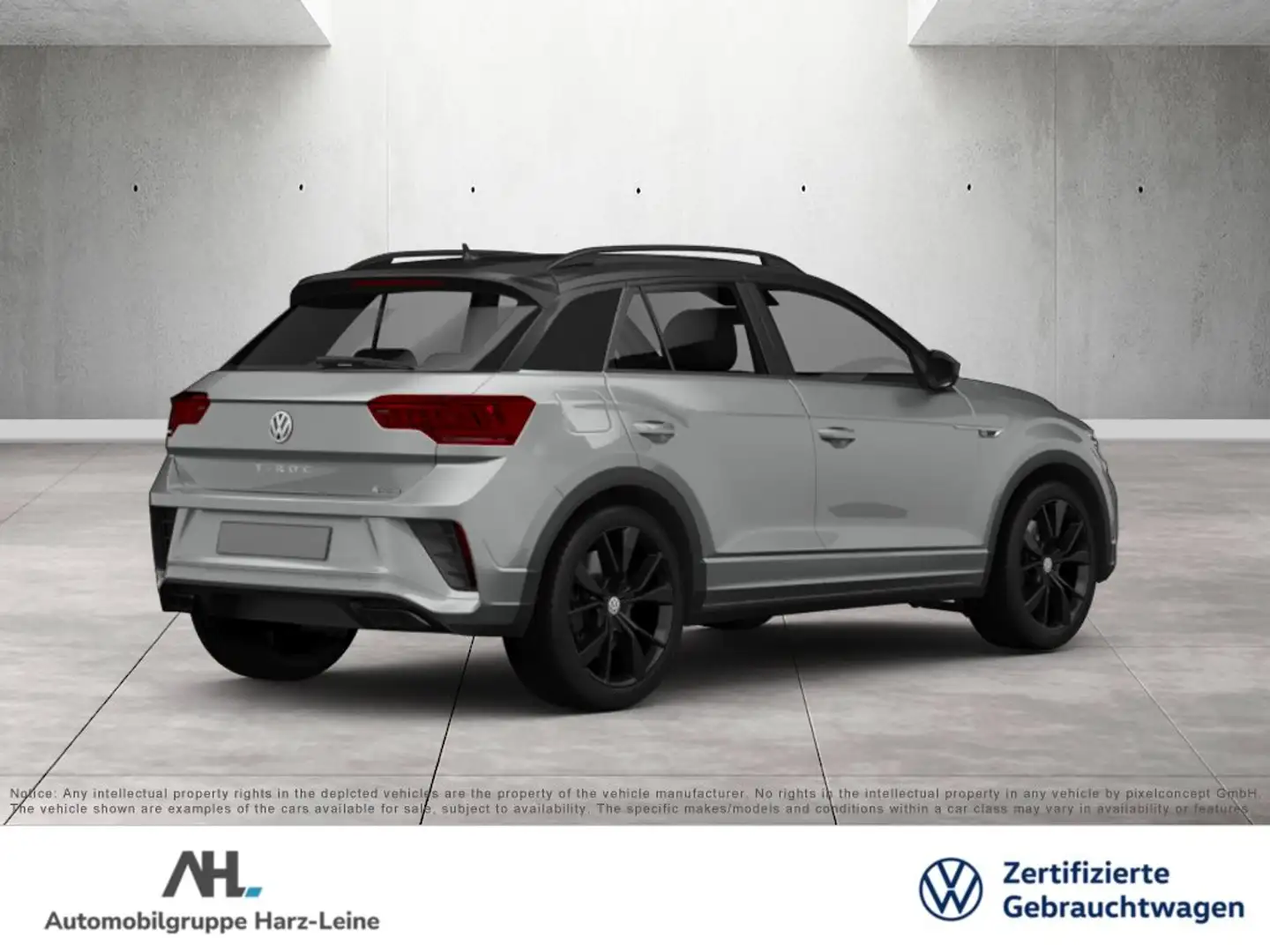 Volkswagen T-Roc 1.5 TSI R-Line DSG Black-Style LED Navi Pano ACC Grau - 2