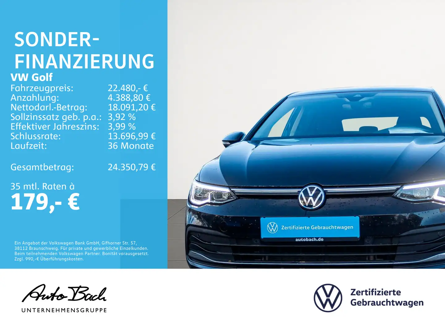 Volkswagen Golf VIII 2.0 TDI Active DSG Navi LED Digital Co Zwart - 2