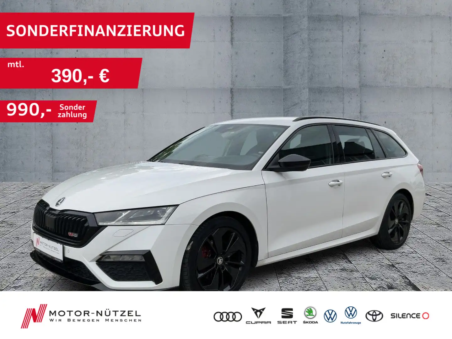 Skoda Octavia Combi RS 2.0 TDI DSG MATRIX+NAVI+ACC+AHK Weiß - 1