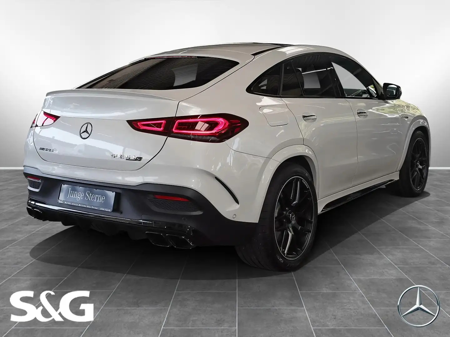 Mercedes-Benz GLE 63 AMG S 4M+ Coupé MBUX+360°+Pano+AHK+22Zol Alb - 2