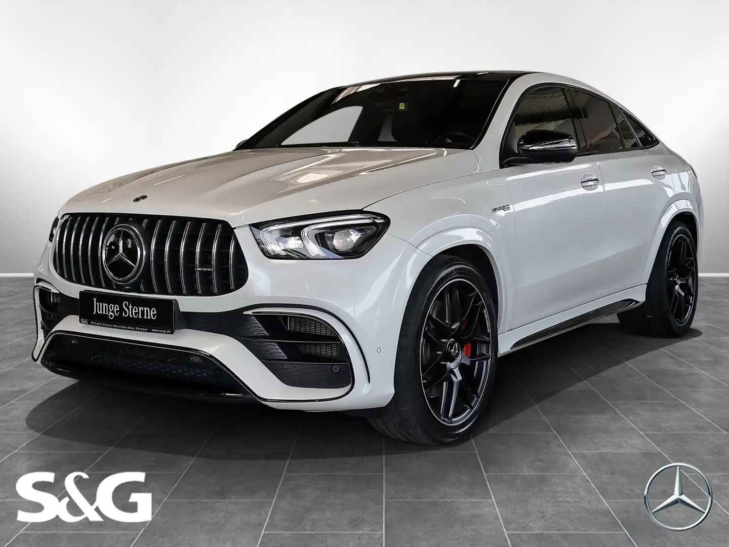 Mercedes-Benz GLE 63 AMG S 4M+ Coupé MBUX+360°+Pano+AHK+22Zol Alb - 1