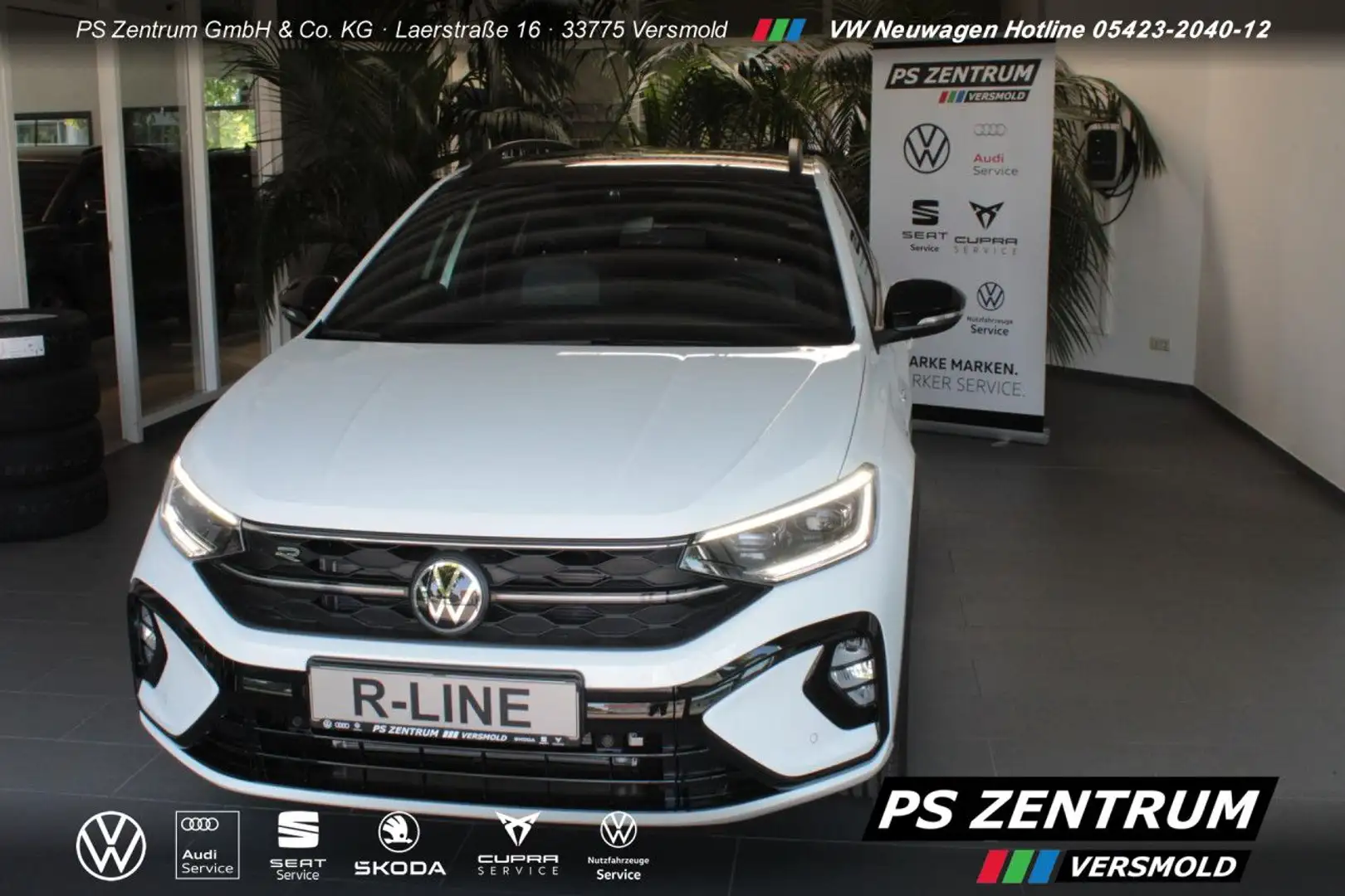 Volkswagen Taigo R-Line 1.5 TSI Navi Black Style RFK ACC LED Weiß - 1