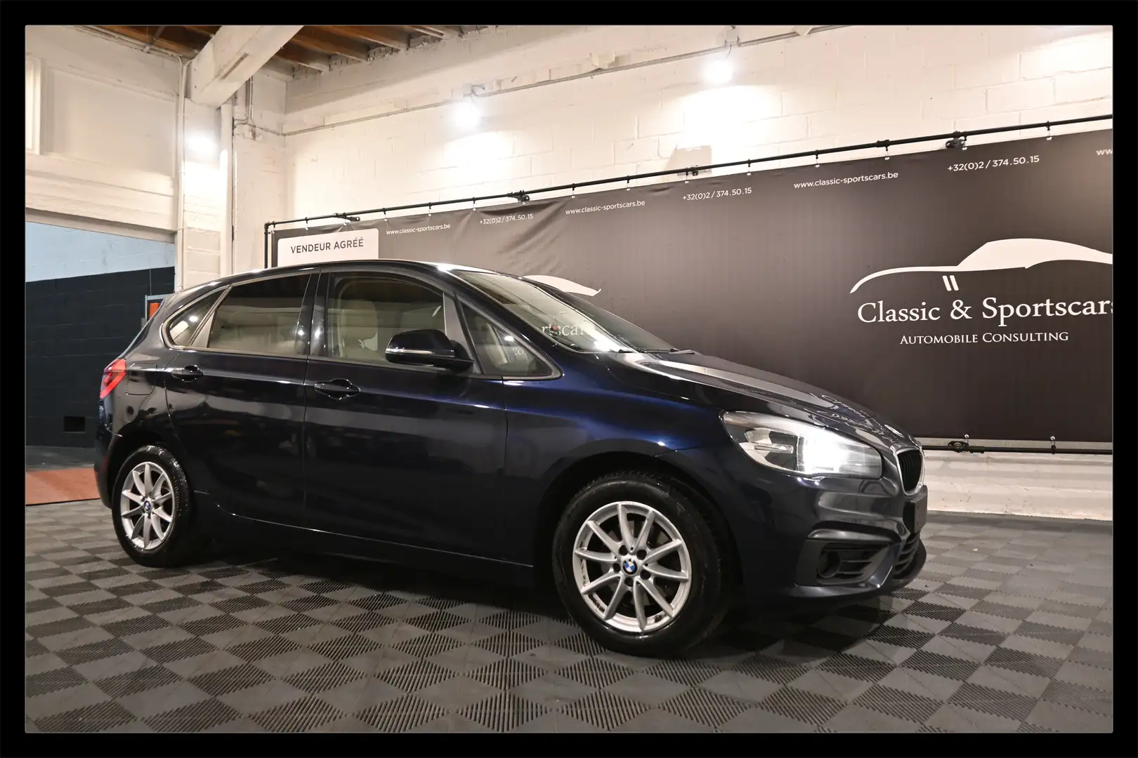 BMW 218 218d ACTIVE TOURER / CUIR / GPS NAVI / BLUETOOTH ! Blau - 1