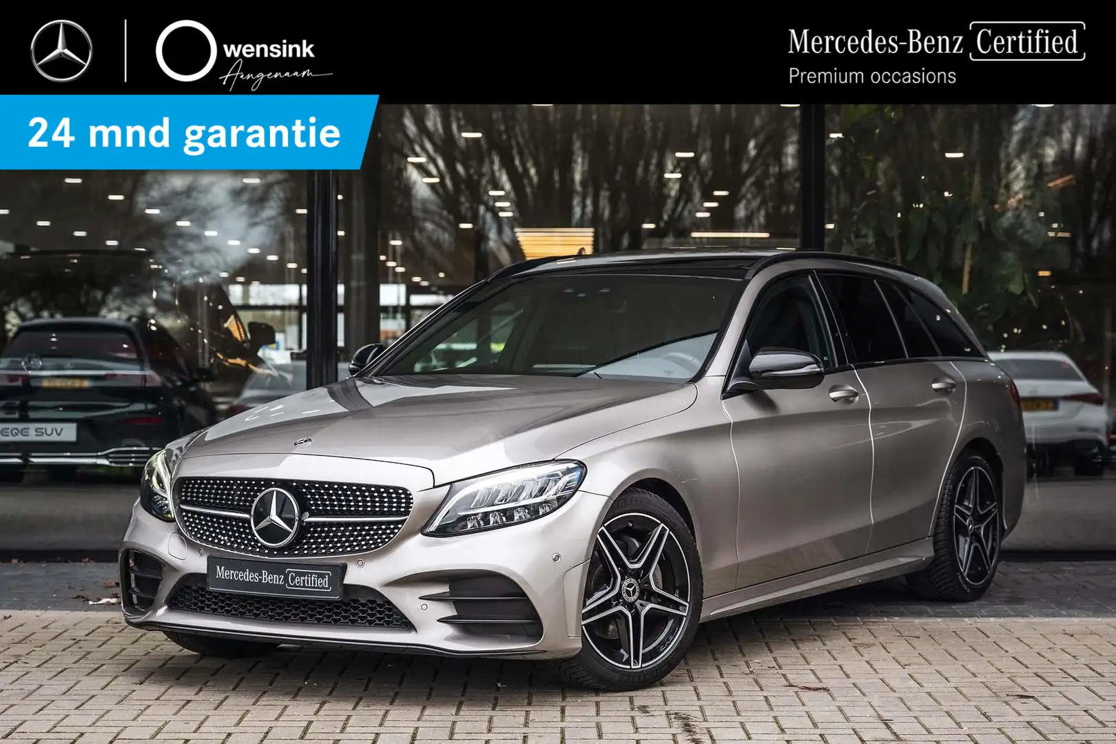 Mercedes-Benz C 180 Estate AMG line | Panoramadak | Nightpakket | Acht Grau - 1