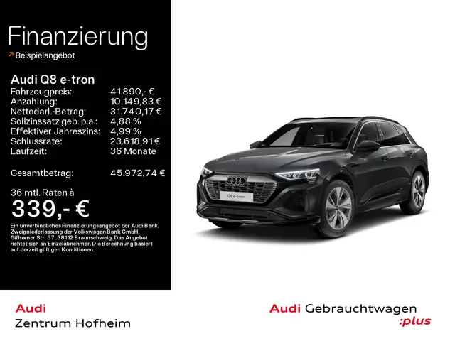 Audi Q8 e-tron 50 qu S line*Air*HUD*Pano*Matrix*Virtu