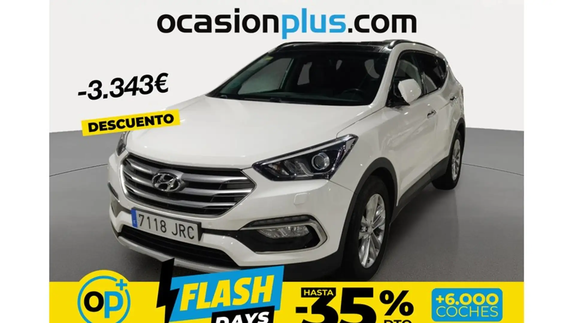 Hyundai SANTA FE 2.2CRDi 4x2 Tecno 7s Blanc - 1