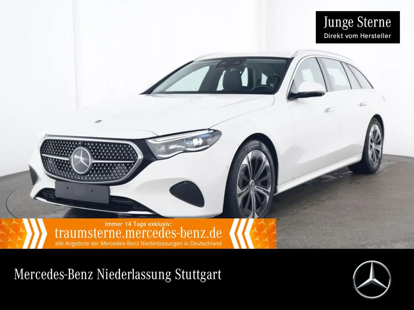 Mercedes-Benz E 300 de T Avantgarde Fahrass 360° Distr. AHK PTS Weiß - 1