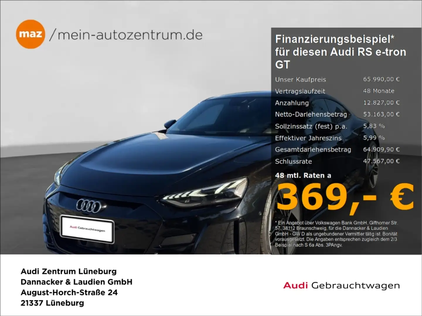 Audi e-tron quattro Alu Matrix-LED Pano Head-Up Navi ACC B&O Schwarz - 1