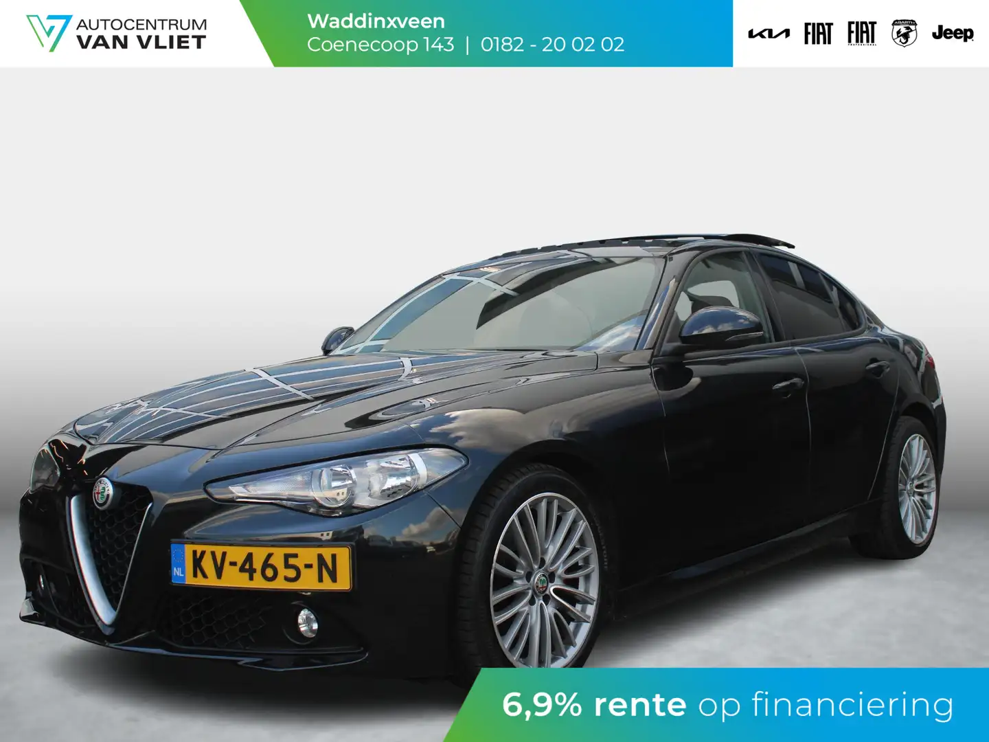 Alfa Romeo Giulia 2.0 Turbo Aut. 200pk Super | Bruin Leder | Schuif/ Negro - 1