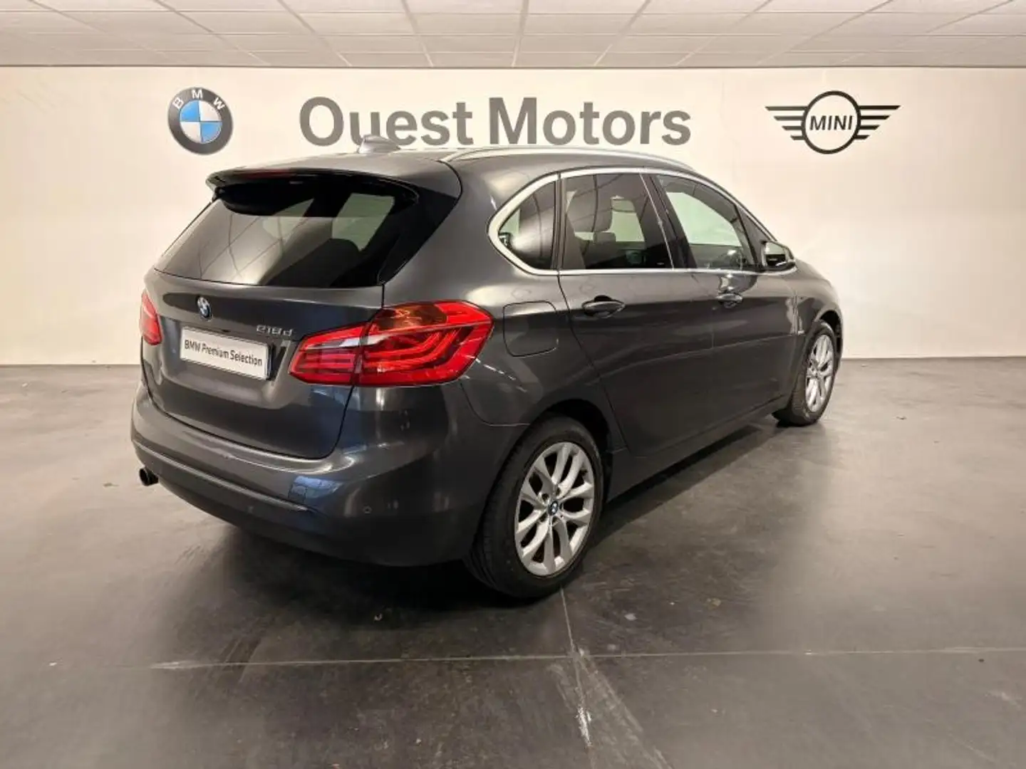BMW 218 218dA 150ch Luxury Gris - 2