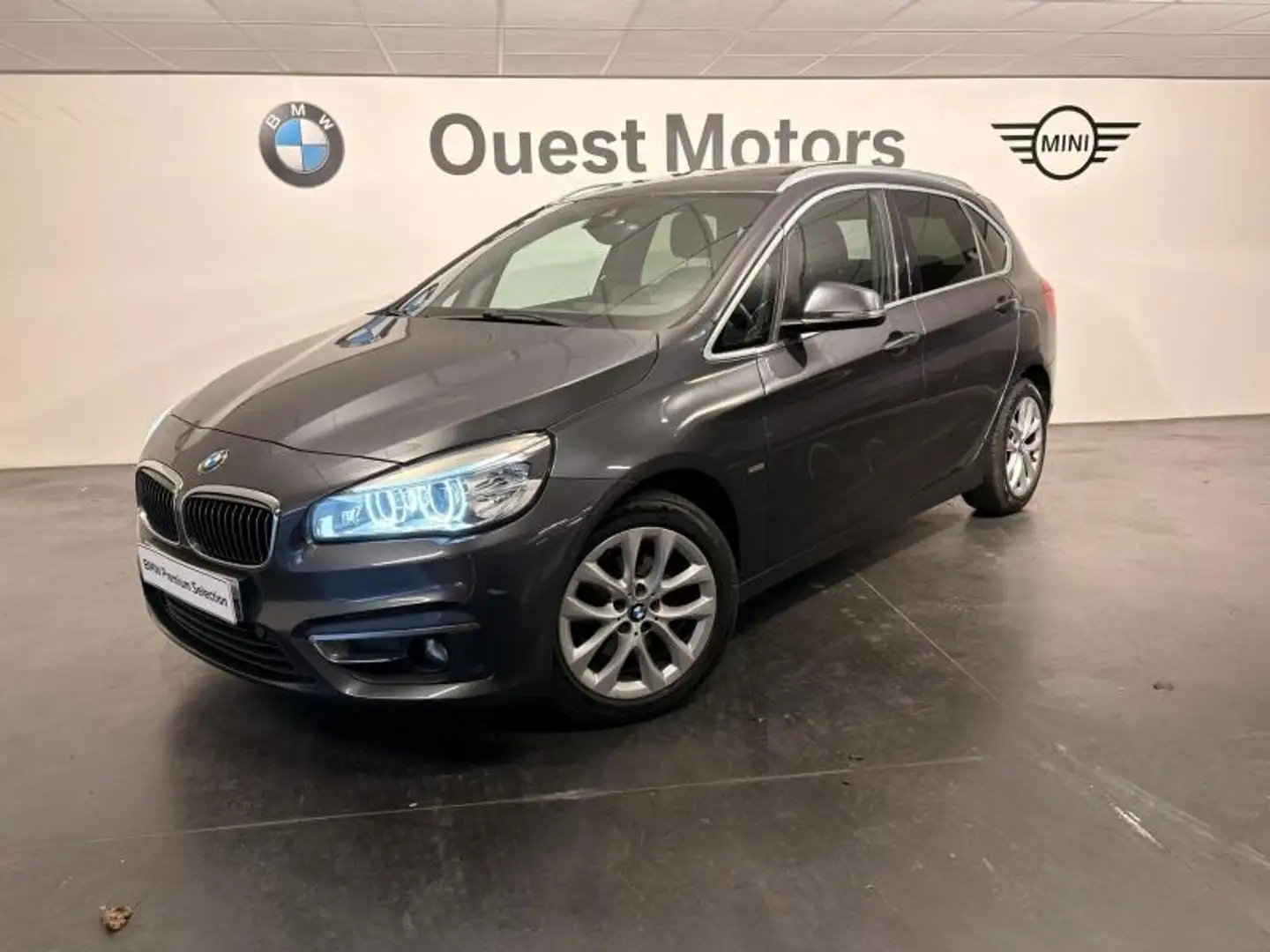 BMW 218 218dA 150ch Luxury Gris - 1