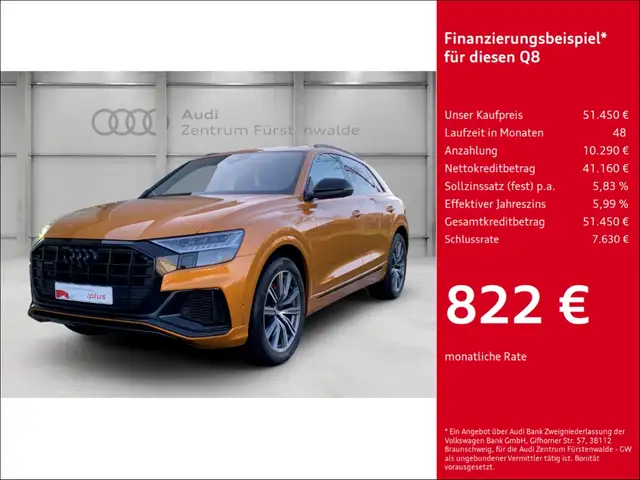 Audi Q8 50 TDI quattro tiptronic S-line Sportpaket Luftfed