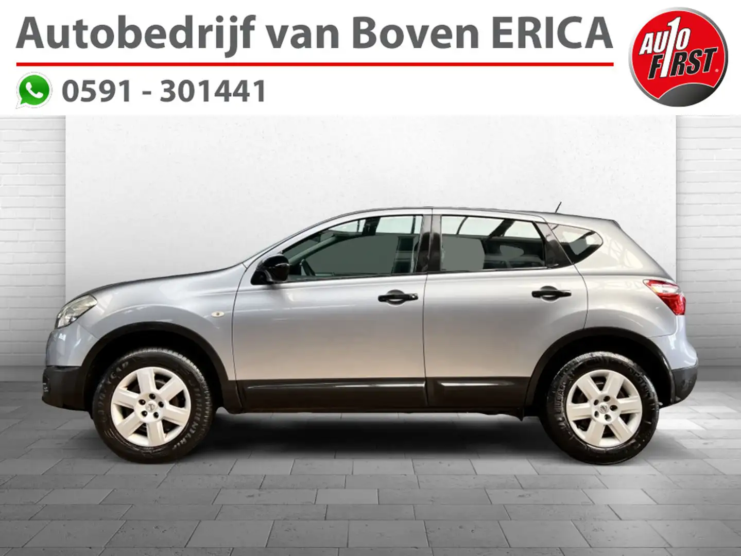 Nissan Qashqai 1.6 Visia Cruise Airco Trekhaak BT Telefoon Gris - 1