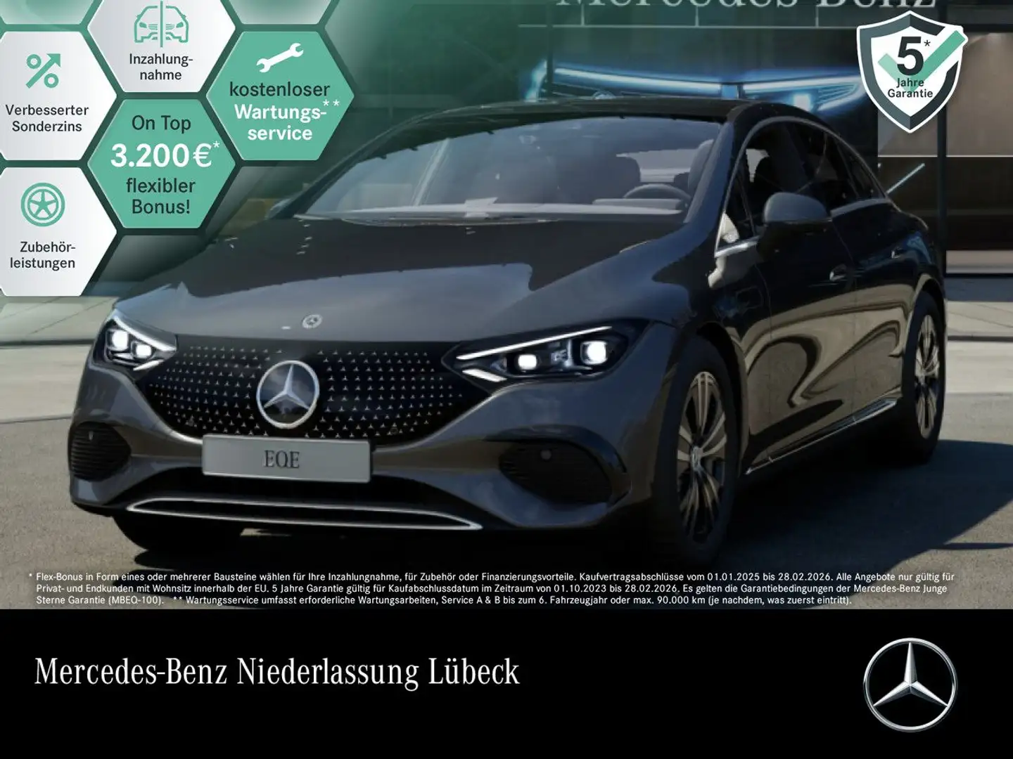 Mercedes-Benz EQE 300 Avantgarde Fahrass WideScreen Pano Distr. Gri - 1