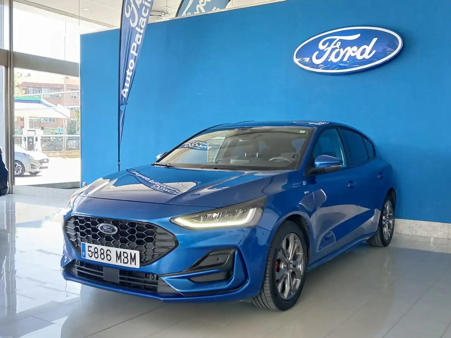 Ford Focus 1.0 Ecoboost MHEV ST-Line Style SIP 125 Blauw - 1