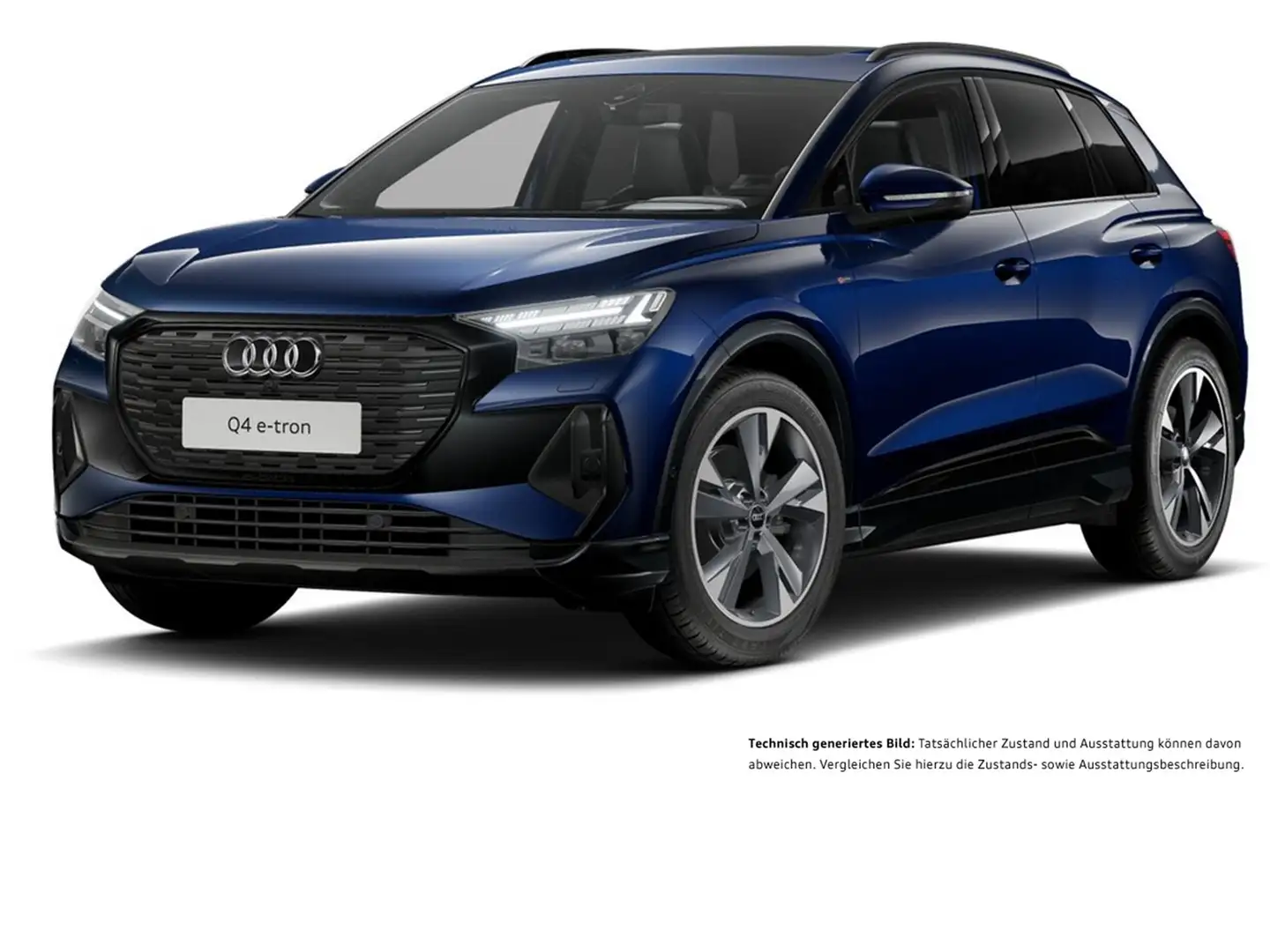 Audi Q4 e-tron 35 S LINE BLACKPAK PANO AHK 360CAM 20Z Blau - 2