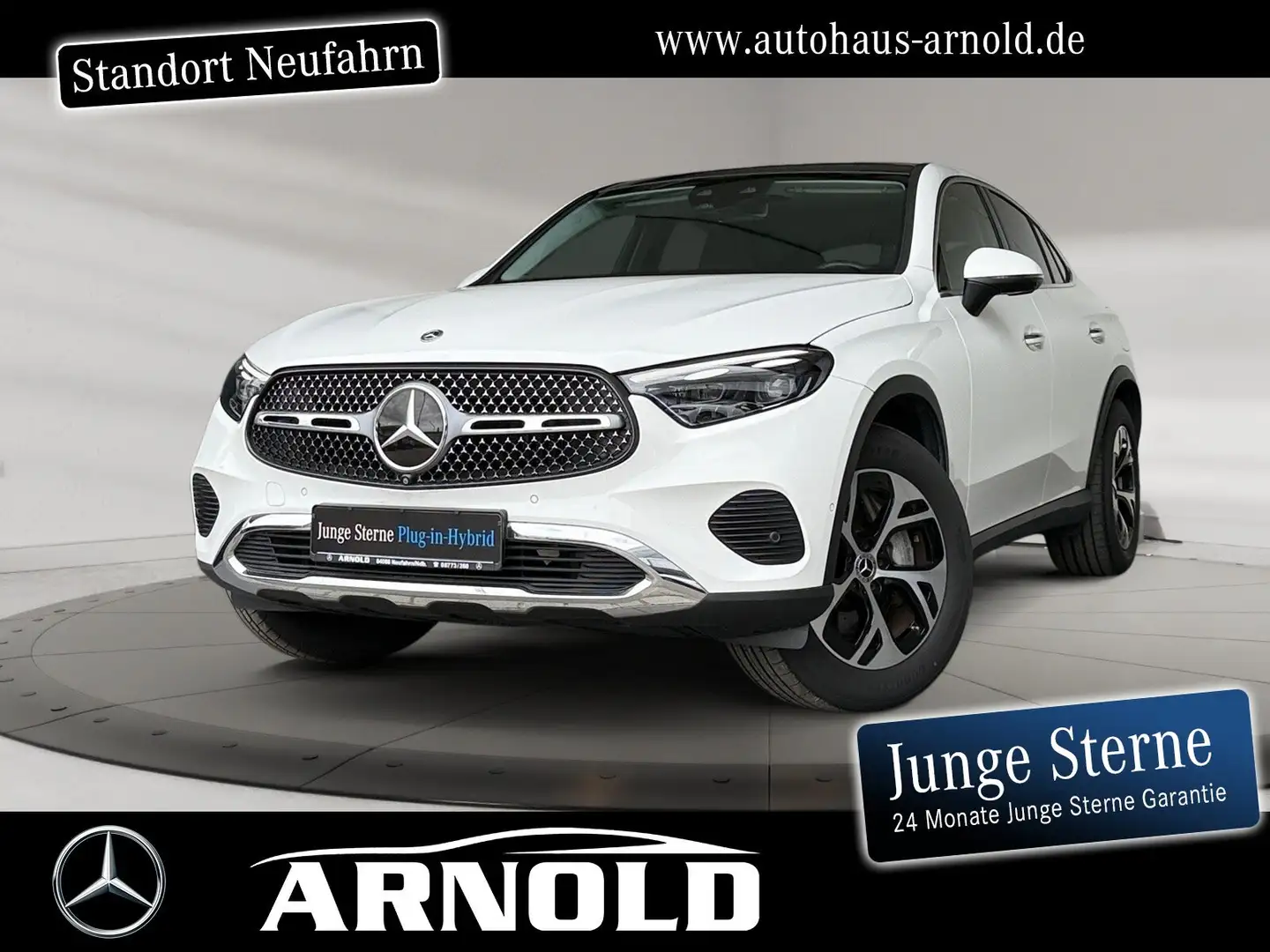 Mercedes-Benz GLC 300 GLC 300 de 4M Coupé HuD AIRMATIC AHK DISTRONIC ! Weiß - 1