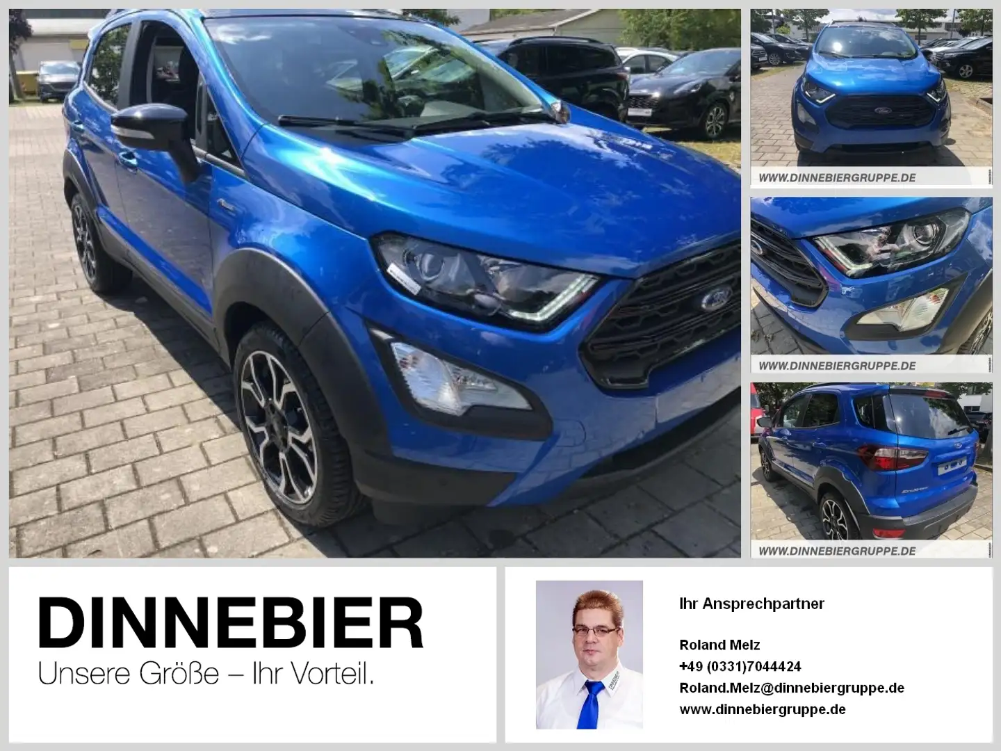 Ford EcoSport ACTIVE. Kamera+Navi+Winterpaket+SHZ Blauw - 1