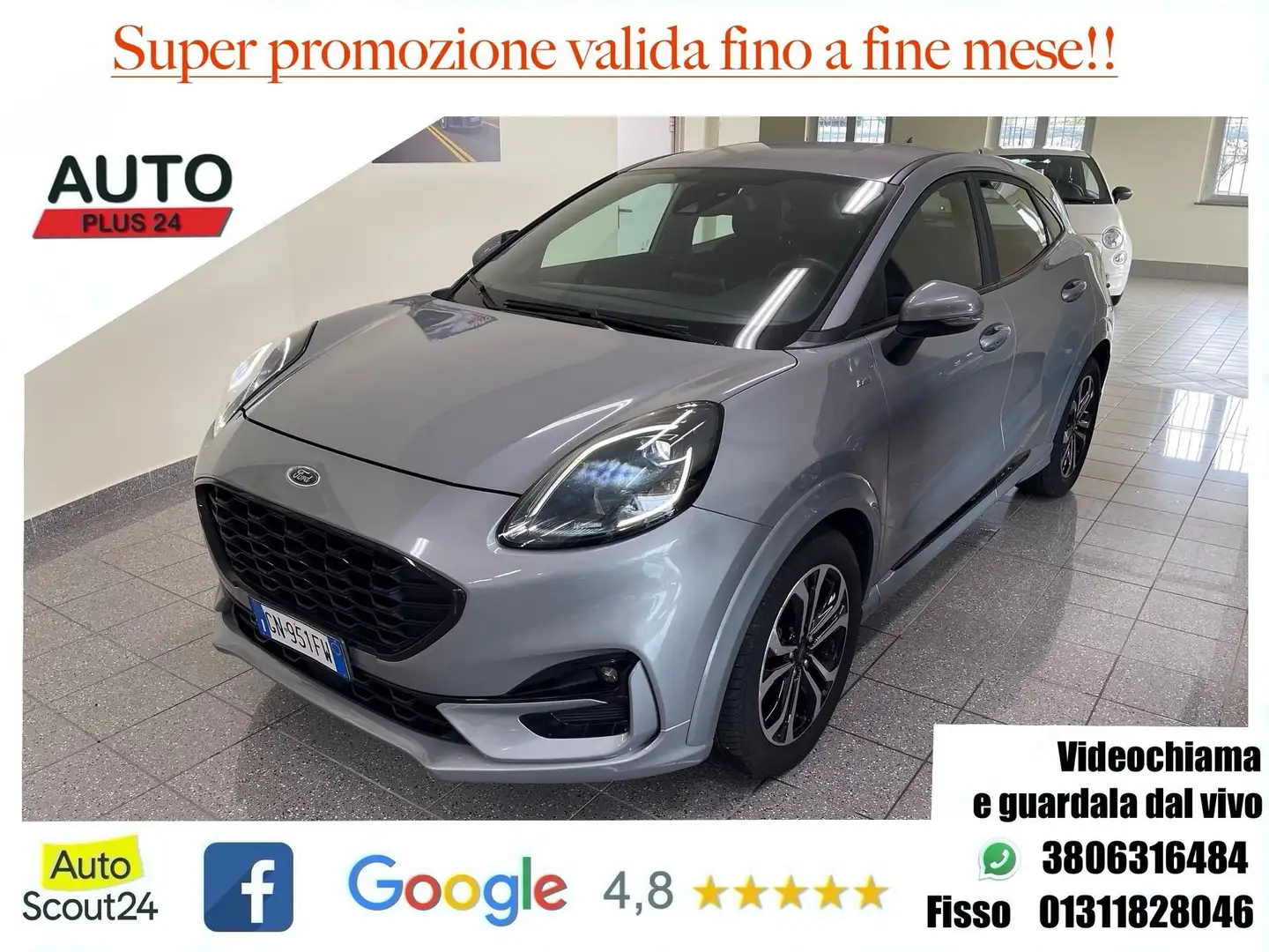 Ford Puma 1.0 EcoBoost Hybrid  S&S ST-Line CON PROMO PLUS Grigio - 1