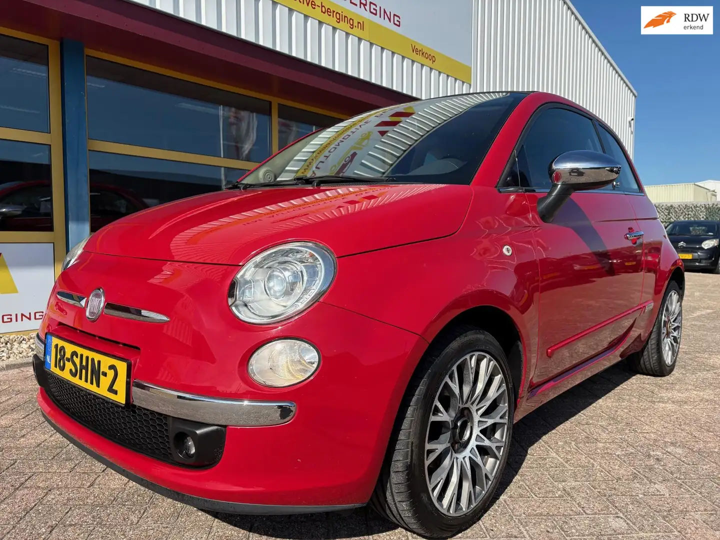 Fiat 500C 0.9 TwinAir Lounge cabrio leder airco Rood - 1