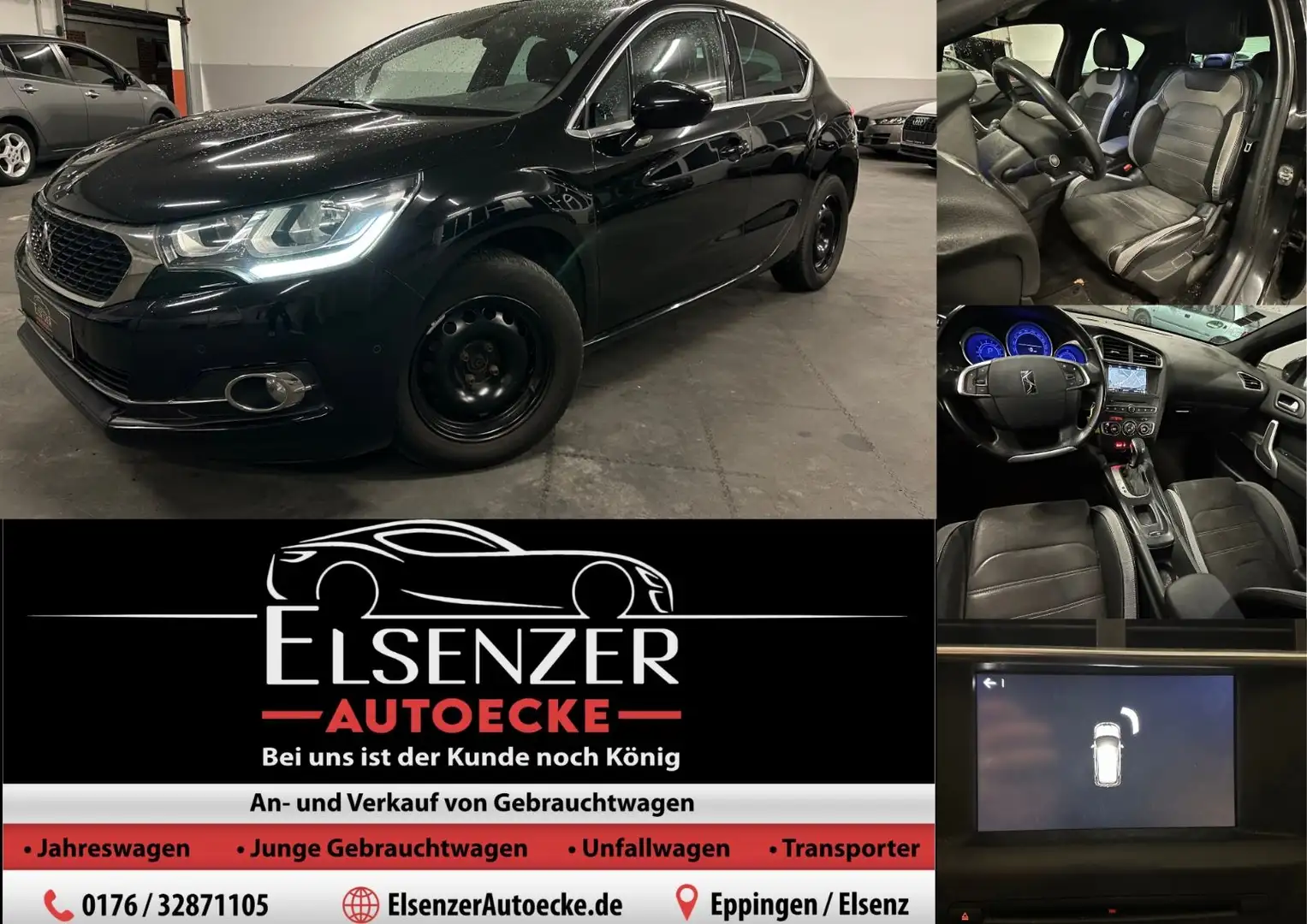 DS Automobiles DS 4 DS 4 Business Class#360PDC#Tempomat#Navi Schwarz - 1