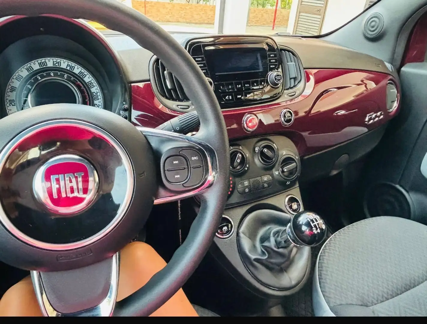 Fiat 500 500 1.2 Collezione 69cv c/sensori parcheggio Marrone - 2