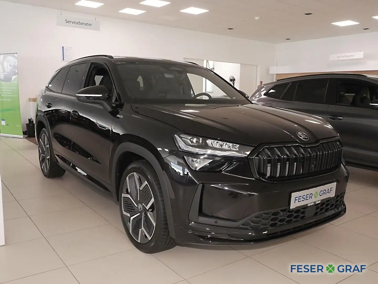 Skoda Kodiaq Sportline 2,0TDI DSG 4x4 AHK,7 SITZE,PANO Schwarz - 2